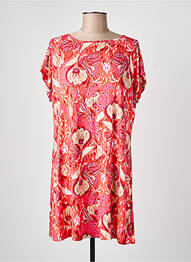 Tunique manches courtes coupe cintrée rose YEST femme