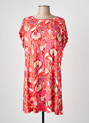 Tunique manches courtes coupe cintrée rose YEST femme