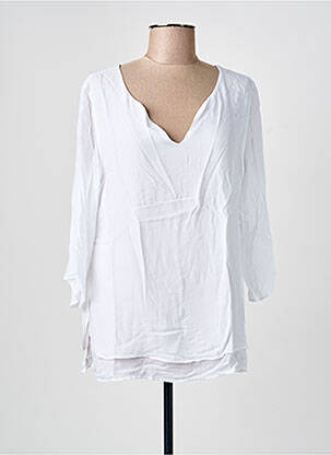 Blouse manches 3/4 manches 3/4 blanc SEMIOLOGY femme