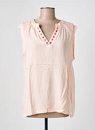 Top coupe fluide sans manche rose YEST femme