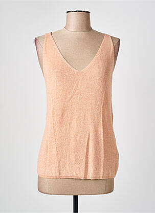 Top coupe cintrée fines bretelles rose ESQUALO femme