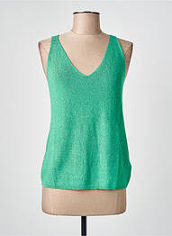 Top coupe cintrée fines bretelles vert ESQUALO femme