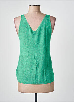 Top coupe cintrée fines bretelles vert ESQUALO femme