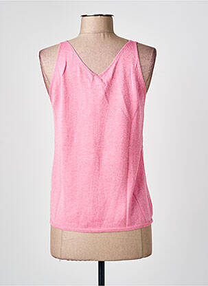 Top coupe cintrée fines bretelles rose fonce ESQUALO femme