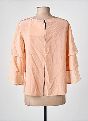 Blouse col rond manches longues beige MALVIN femme