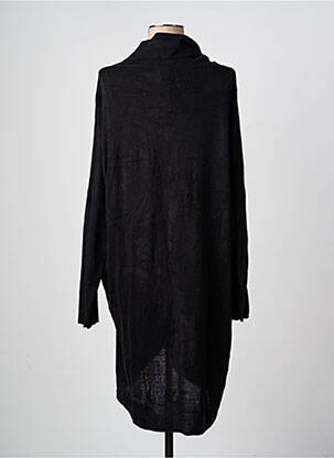 Robe pull resserrée sur le bas manches longues noir ADIA femme