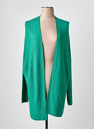 Gilet manches longues manches longues vert ANGE femme
