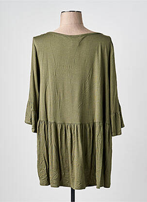 Tunique manches longues col v vert AN-VITO femme