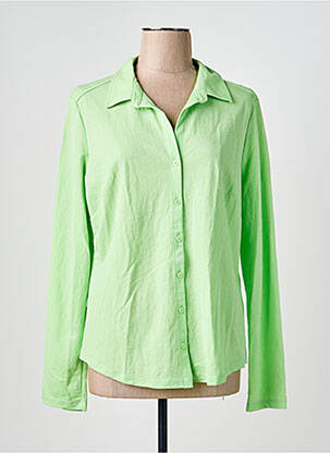 Chemisier coupe cintrée manches longues vert YEST femme