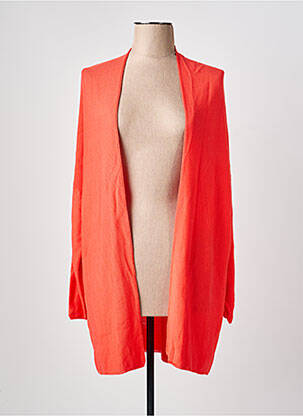 Gilet manches longues orange ANGE femme