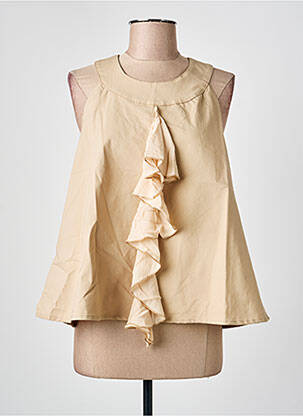Top beige SEMIOLOGY femme