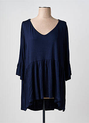 Tunique manches longues bleu AN-VITO femme