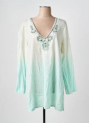 Tunique manches longues vert MALVIN femme