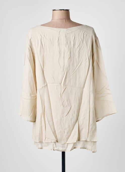 Blouse manches 3/4 manches 3/4 beige SEMIOLOGY femme