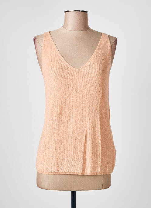 Top coupe cintrée fines bretelles rose ESQUALO femme