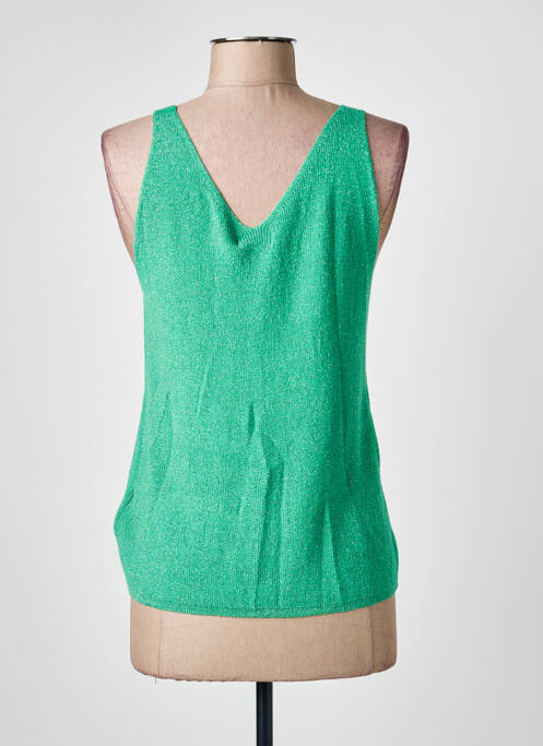 Top coupe cintrée fines bretelles vert ESQUALO femme