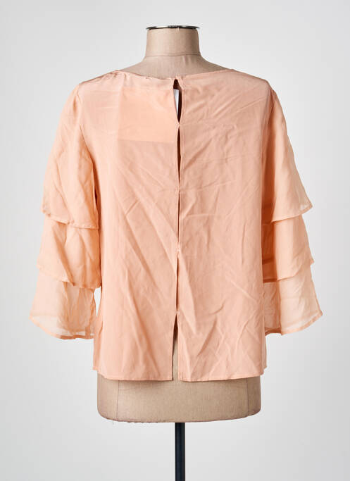 Blouse col rond manches longues beige MALVIN femme