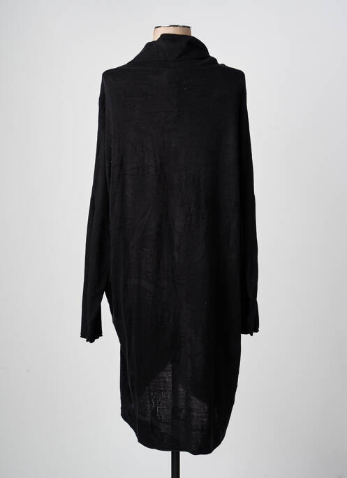 Robe pull col col montant manches longues noir ADIA femme