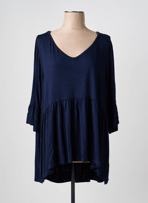 Tunique manches longues bleu AN-VITO femme