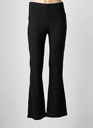 Pantalon flare taille élastique noir YEST femme