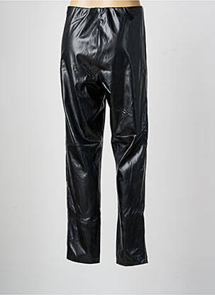 Pantalon droit taille élastique noir ONE O ONE femme