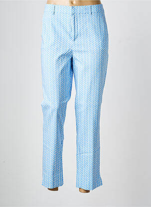 Pantalon 7/8 fermeture zippée sous rabat avec crochet bleu ESQUALO femme