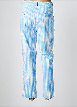 Pantalon 7/8 fermeture zippée sous rabat avec crochet bleu ESQUALO femme