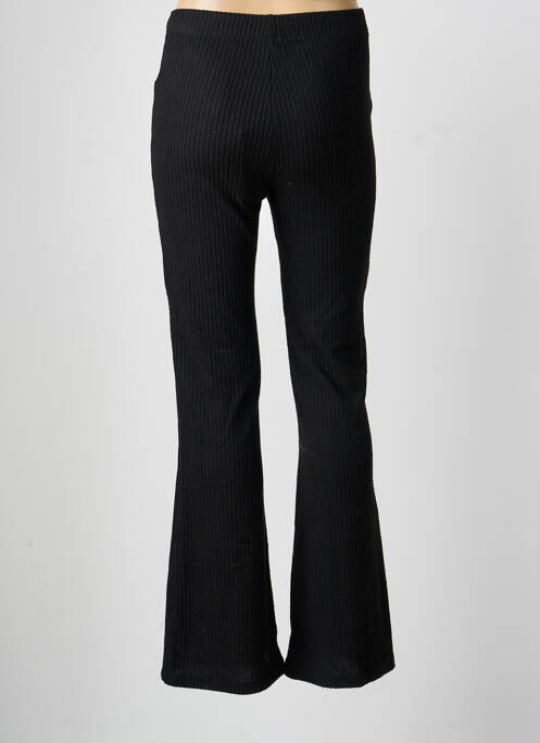Pantalon flare taille élastique noir YEST femme