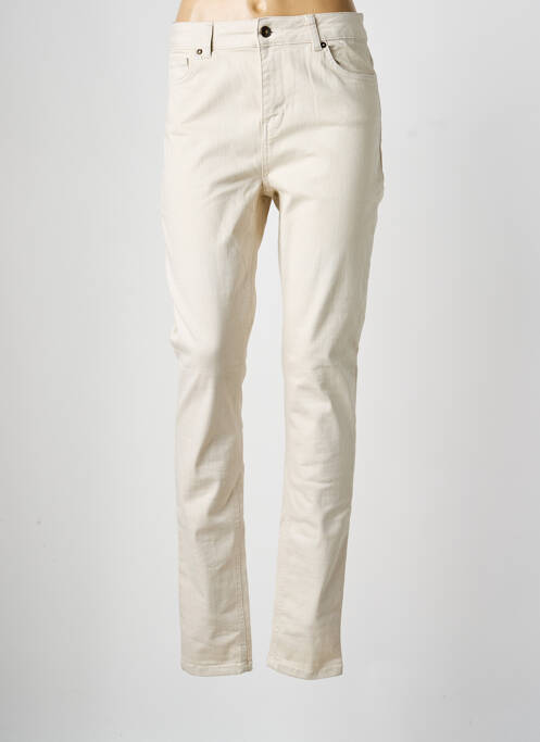 Pantalon slim poches beige YEST femme