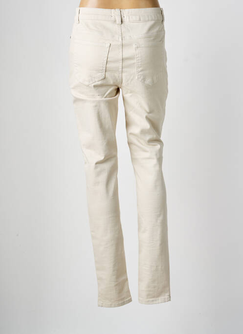 Pantalon slim poches beige YEST femme