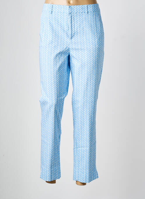 Pantalon 7/8 fermeture zippée sous rabat avec crochet bleu ESQUALO femme