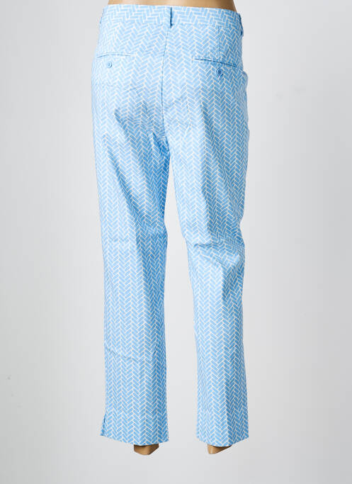 Pantalon 7/8 fermeture zippée sous rabat avec crochet bleu ESQUALO femme