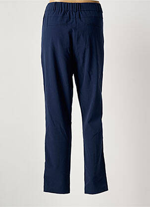 Pantalon droit taille élastique bleu INTOWN femme
