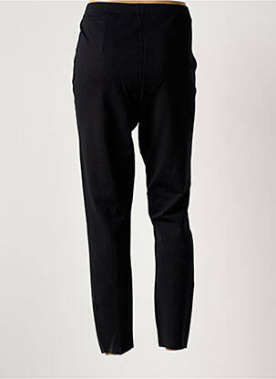 Pantalon 7/8 taille élastique noir YESTA femme