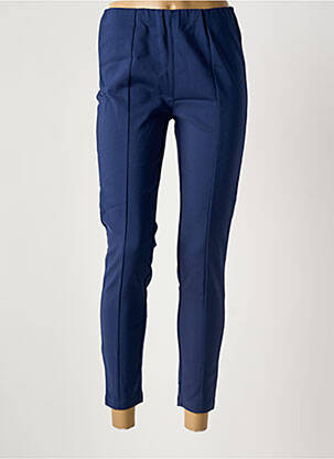 Pantalon slim taille élastique bleu YEST femme