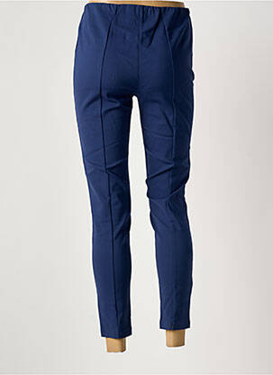 Pantalon slim taille élastique bleu YEST femme