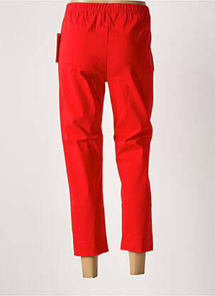 Pantalon 7/8 taille élastique rouge OLIVER JUNG femme