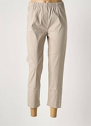 Pantalon 7/8 taille élastique beige OLIVER JUNG femme