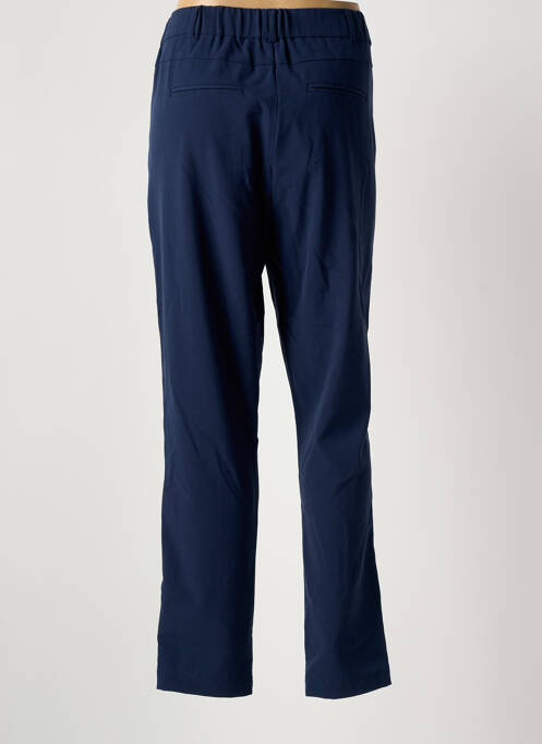 Pantalon droit taille élastique bleu INTOWN femme