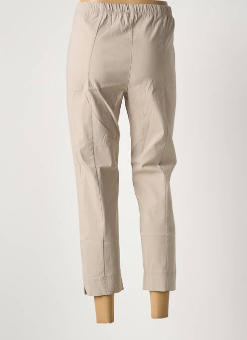 Pantalon 7/8 taille élastique beige OLIVER JUNG femme