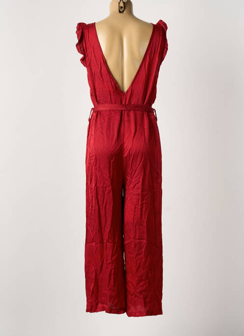 Combi-pantalon coupe fluide fines bretelles rouge GARCONNE femme