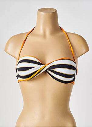 Haut de maillot de bain stretch haut soutien-gorge moulé noir BIKINI BAR femme