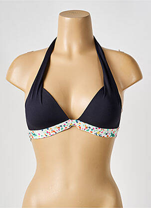 Haut de maillot de bain stretch haut triangles noir BIKINI BAR femme