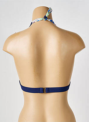 Haut de maillot de bain stretch haut soutien-gorge push-up bleu BIKINI BAR femme