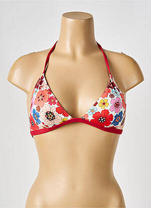 Haut de maillot de bain stretch haut triangles rouge BIKINI BAR femme