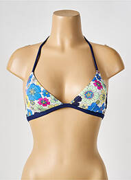 Haut de maillot de bain stretch haut triangles bleu BIKINI BAR femme