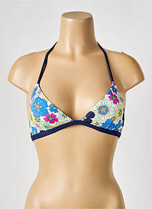 Haut de maillot de bain stretch haut triangles bleu BIKINI BAR femme