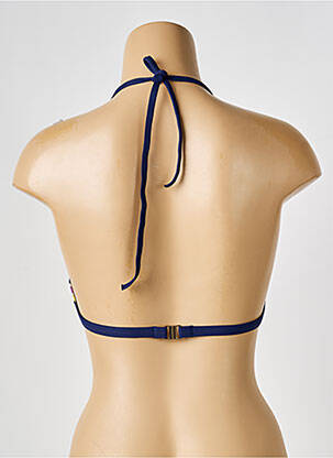 Haut de maillot de bain stretch haut triangles bleu BIKINI BAR femme