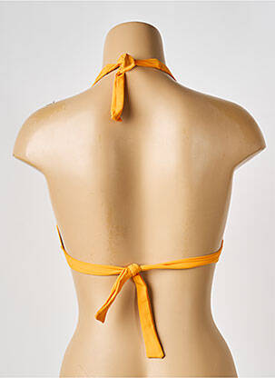Haut de maillot de bain stretch haut triangles jaune IODUS femme