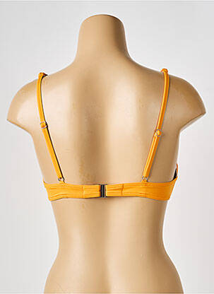 Haut de maillot de bain stretch haut soutien-gorge emboitant jaune IODUS femme